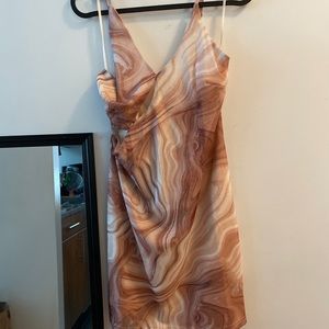 Tan Marble Dress